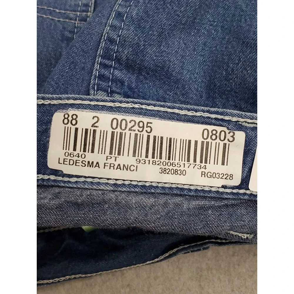 Carhartt Men Jeans 32X28 Blue Denim Carpenter B33 Dungaree READ